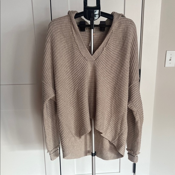 Free People Sweaters - Free People Taupe V-Neck Sweater
